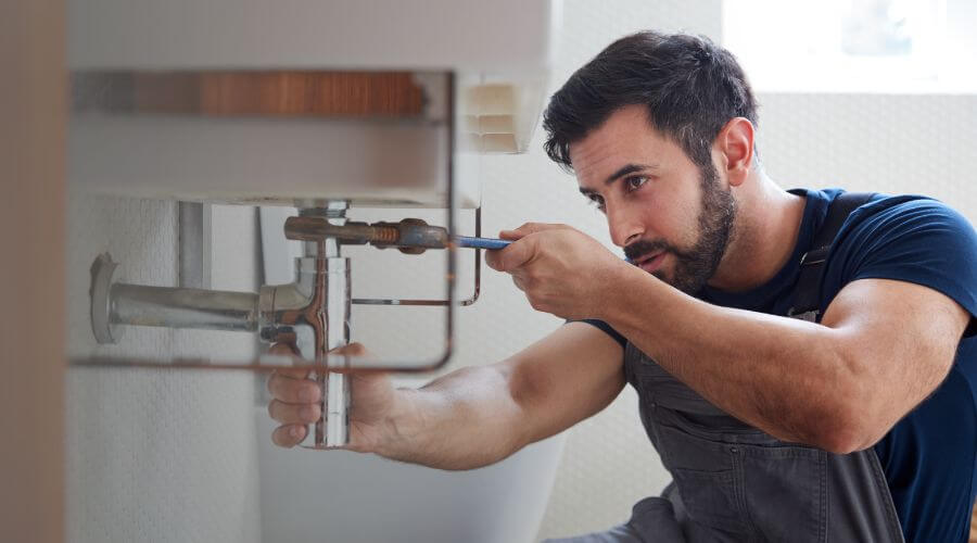 Hot water issue at sink in Saint John, IN